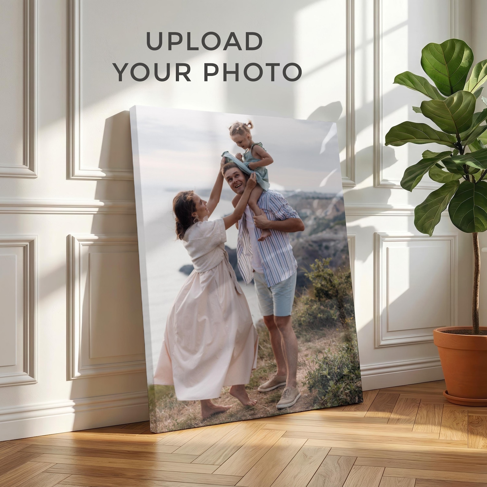 Home Textile - Kişiye Özel Fotoğraf Kanvası, Özel Aile