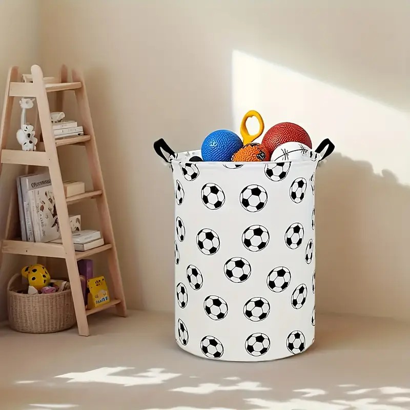 Linum Home Textiles - Yeni Baskı Çamaşır Sepeti Taşınabilir Katlanabilir