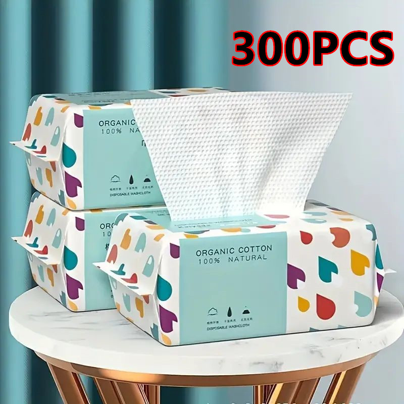 Home Textiles Face Towel - 100/300 adet tek kullanımlık kalın %