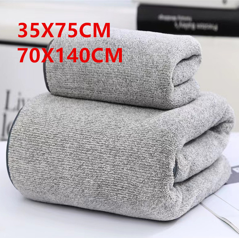 Home Textiles Face Towel - Kalınlaşmış bambu kömür elyafı mercan kadife