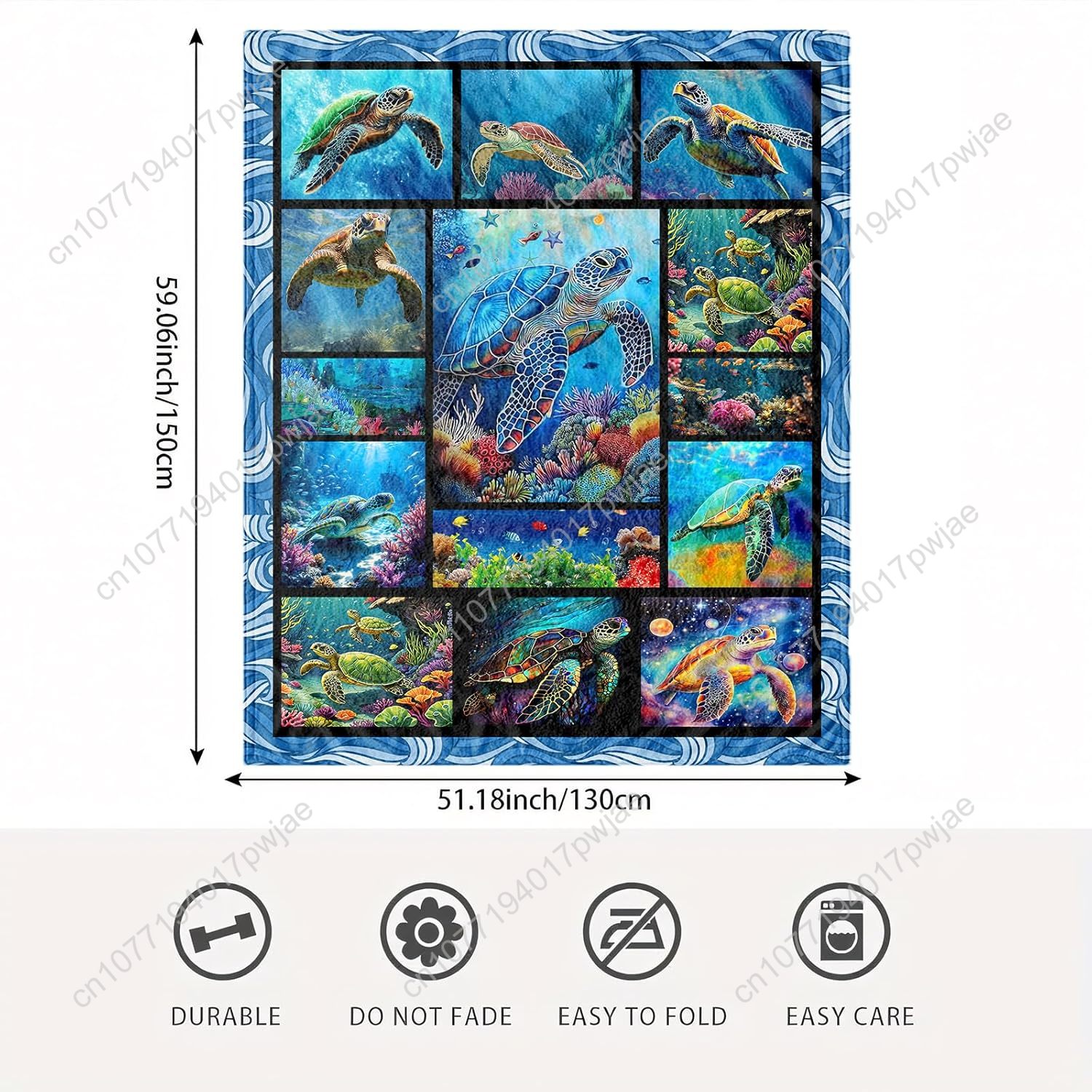 Deniz Kaplumbağası Flanel Batt - Home Textiles Blanket incelemesi ve fiyatı