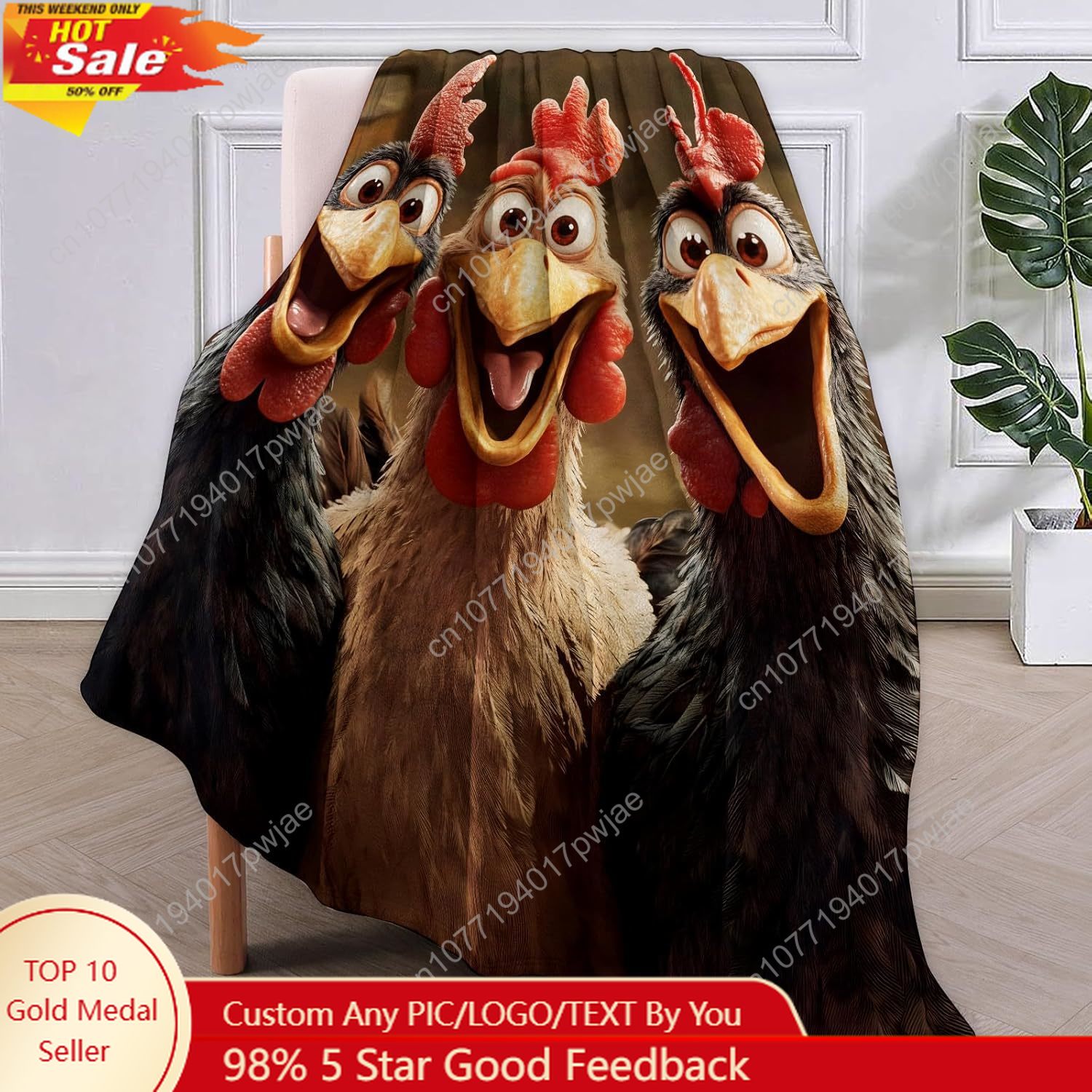 Tavuklar Battaniye Kadınlar iç - Home Textiles Blanket incelemesi ve fiyatı
