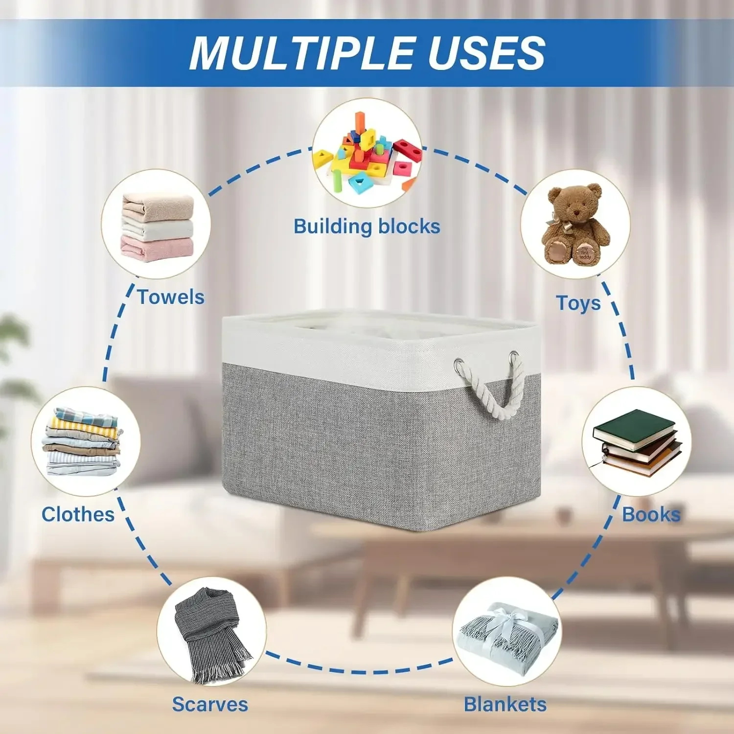 Katlanabilir Keten Saklama Sep - Linum Home Textiles incelemesi ve fiyatı